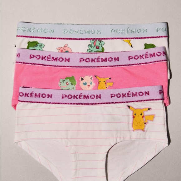 *New in Box* 3 pair of Pokemon underwear size 8-9 - Picture 1 of 5